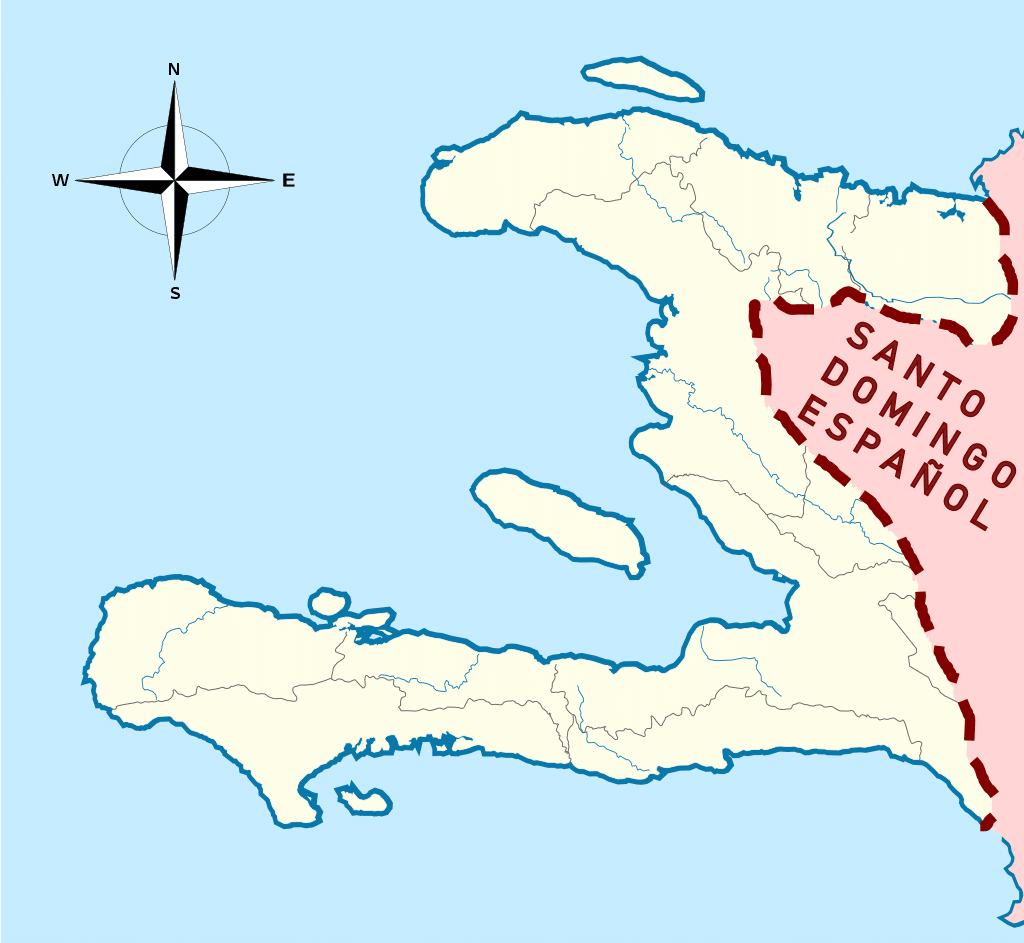 Saint-Domingue en la parte oeste de La Española en 1777